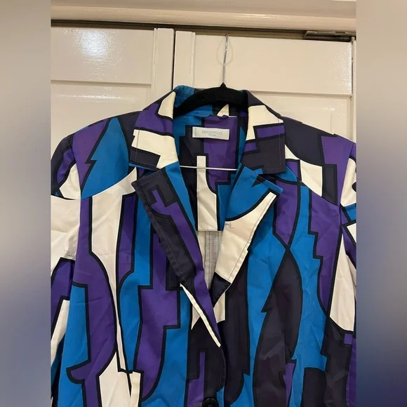 EUC Emilio Pucci Geometric Multi Color Blazer